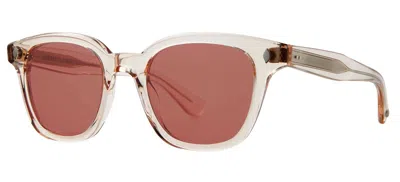 Pre-owned Garrett Leight Broadway Sun Prosecco/semi-flat Pure Rosewood (pro) Sunglasses