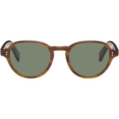 Garrett Leight Brown Casillas Sunglasses In Purple