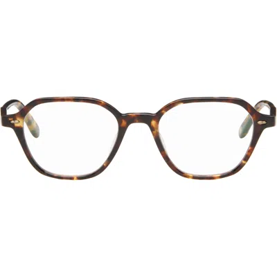 Garrett Leight Brown Galloway Glasses In Pink