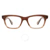 Garrett Leight Buchanan Demo Square Unisex Eyeglasses 1136 Mac 49
