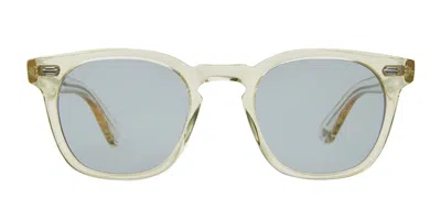 Garrett Leight Byrne Sun Pg/pblu Men's Sunglasses Clear Size 46