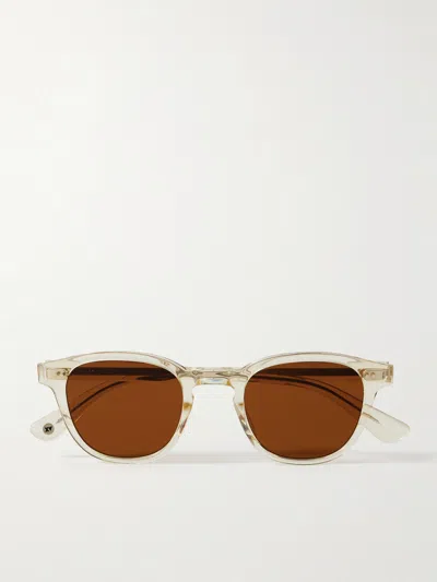 Garrett Leight California Optical Evan D-frame Acetate Sunglasses In Brown