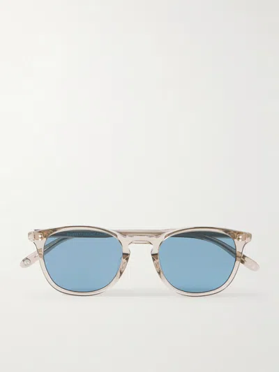 Garrett Leight California Optical Kinney Round-frame Acetate Sunglasses In Gray