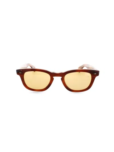 Garrett Leight California Optical Women's Lo-b 46mm Square Sunglasses In Brown