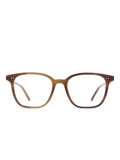 Garrett Leight Carina Brille Mit Eckigem Gestell In Brown