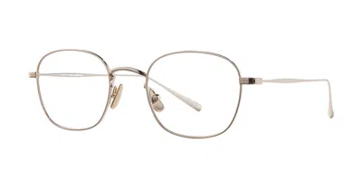 Garrett Leight Cascade T Rag Men's Glasses Gold Size 48 - Free Lenses - Blue Light Block Available