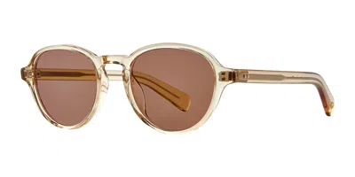 Garrett Leight Casillas Sun Ch/sfprdw Men's Sunglasses Yellow Size 48