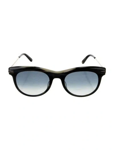 Pre-owned Garrett Leight Cat-eye Gradient Sunglasses In Black