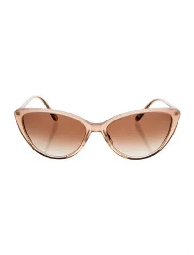 Pre-owned Garrett Leight Cat-eye Gradient Sunglasses In Neutrals