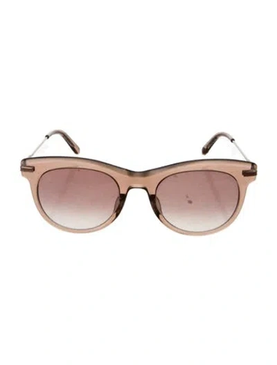 Pre-owned Garrett Leight Cat-eye Gradient Sunglasses In Pink