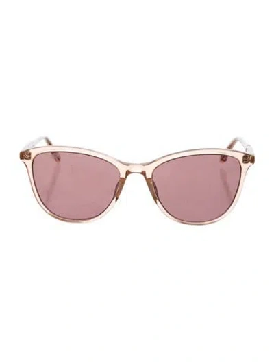 Pre-owned Garrett Leight Cat-eye Mirrored Sunglasses In Neutral