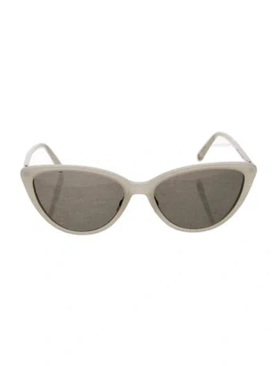 Pre-owned Garrett Leight Cat-eye Tinted Sunglasses In Neutral