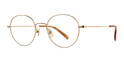 Garrett Leight Cloy Ii G-emt Men's Glasses Gold Size 50 - Free Lenses - Blue Light Block Available In Brown