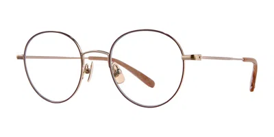 Garrett Leight Cloy Ii Ch-r-sst Men's Glasses Purple Size 50 - Free Lenses - Blue Light Block Available In Brown