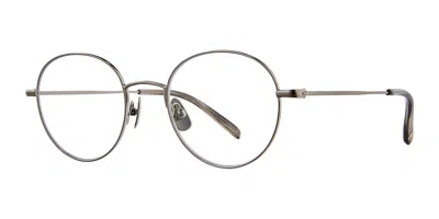 Garrett Leight Cloy Ii Bs-bkslt Men's Glasses Silver Size 50 - Free Lenses - Blue Light Block Available