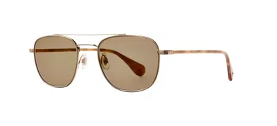 Pre-owned Garrett Leight Clubhouse Ii Sun Gold Ember Tortoise/brown (g-emt/cl) Sunglasses