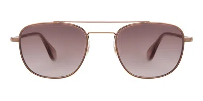 Garrett Leight Clubhouse Ii Sun Rg-bre/plg Men's Sunglasses Gold Size 51