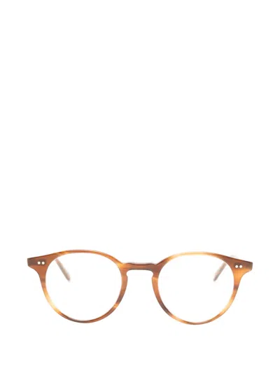 Garrett Leight Clune Round-frame Glasses In Brown