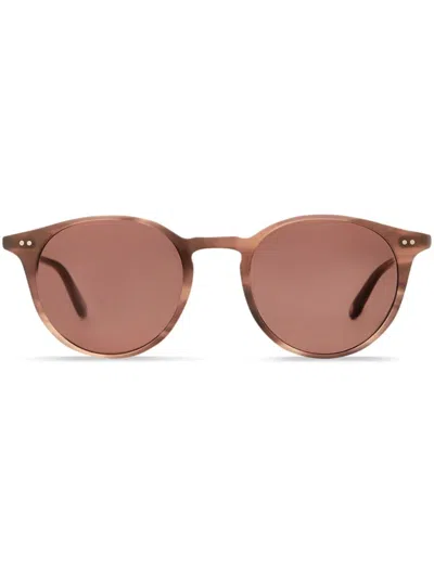 Garrett Leight Clune Sun Sequoia Tortoise In Orange