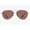 Garrett Leight Culver Sun Semi-flat Redwood Pilot Sunglasses 4039 Bg/sfrw 56