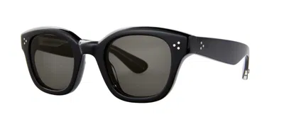 Pre-owned Garrett Leight Cyprus Sun Black/grey (bk/gry) Sunglasses In Gray