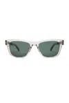 Garrett Leight Damone Sunglasses In Morning Dew-matte Platinum,pure G15