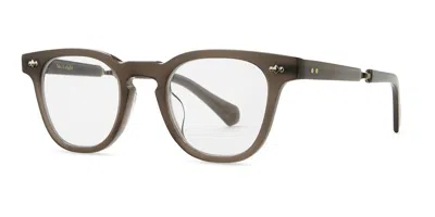 Garrett Leight Dean C Tru-atg Men's Glasses Brown Size 47 - Free Lenses - Blue Light Block Available In Green
