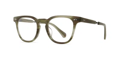 Garrett Leight Dean C Syc-pw Men's Glasses Green Size 47 - Free Lenses - Blue Light Block Available In Black