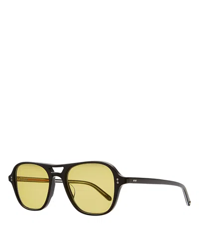 Garrett Leight Doc Sun Aviator Sunglasses, 51mm In Black