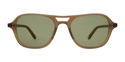 Garrett Leight Doc Sun Mc/sfgrn Men's Sunglasses Brown Size 51