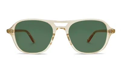 Garrett Leight Doc Sun Yellow/clear In Yellow,clear