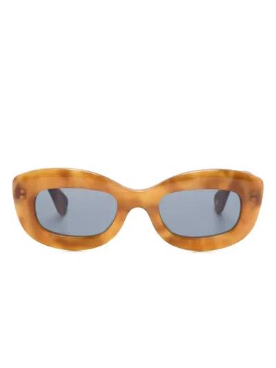 Garrett Leight Dolores Sun Ember Tortoise Sunglasses