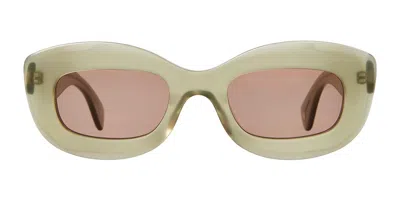 Garrett Leight Dolores Sun Sgl/bor Women's Sunglasses Green Size 48