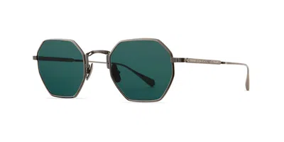 Garrett Leight Eden S Pw/sfcer Men's Sunglasses Grey Size 47 In Gray