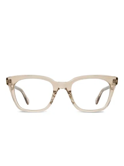 Garrett Leight El Rey Square-frame Glasses In White