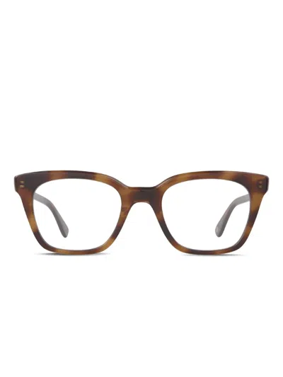 Garrett Leight El Rey Tortoiseshell Glasses In Brown