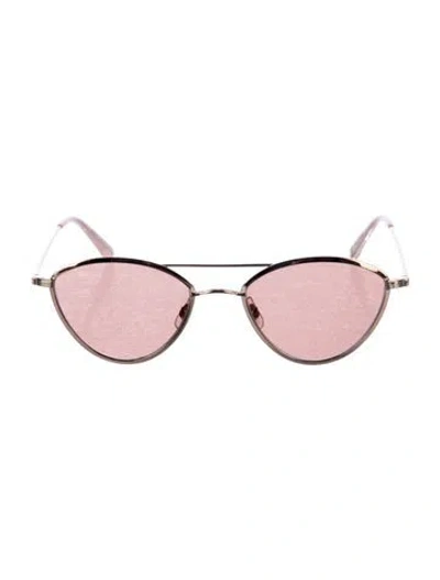 Pre-owned Garrett Leight Electric Cat-eye Sunglasses In Purple