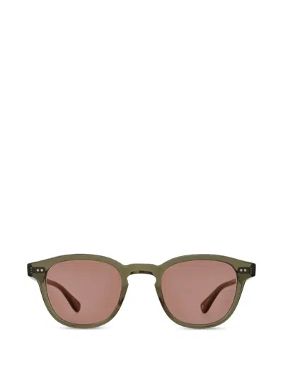 Garrett Leight Evan Round-frame Sunglasses In Green