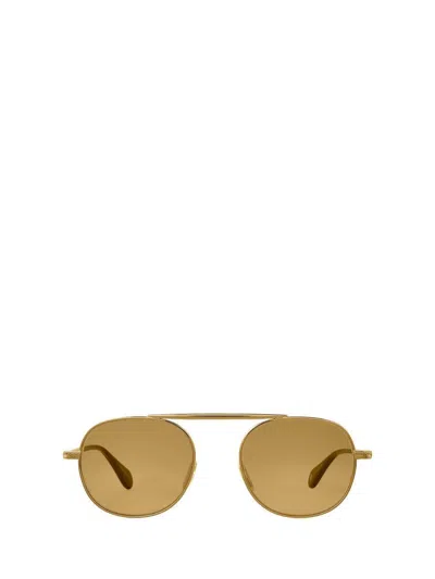 Garrett Leight Sunglasses In Gold-douglas Fir/flat Pure Maple