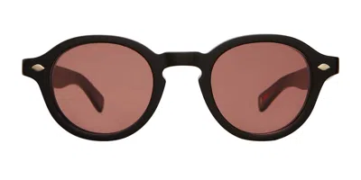 Garrett Leight Flipper Sun Bio-bk/sfprw Men's Sunglasses Black Size 45