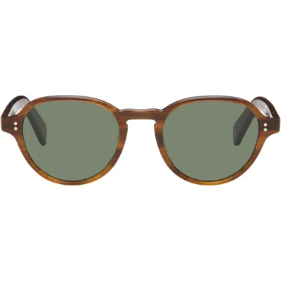Garrett Leight Garrett Light Brown Casillas Sunglasses In Green