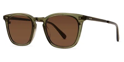 Garrett Leight Getty Ii S Limu-atg/mo Men's Sunglasses Green Size 48