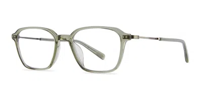 Garrett Leight Gideon C Hun-pw Men's Glasses Green Size 49 - Free Lenses - Blue Light Block Available In Gray