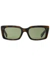 Garrett Leight Gl 3030 2126 Spbrnsh/sfvvg Square Sunglasses In Brown