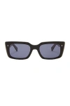 Garrett Leight Gl 3030 Sunglasses In Black & Navy