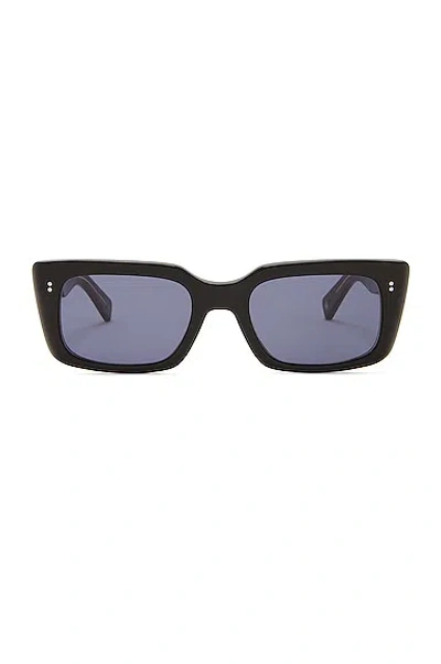 Garrett Leight Gl 3030 Sunglasses In Black & Navy