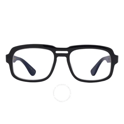 Garrett Leight Glco X Massimo Alba Demo Navigator Men's Eyeglasses 1132 Brer 52 In Black