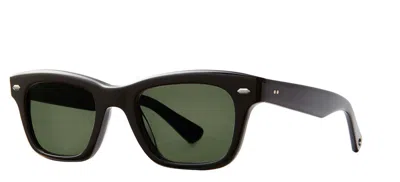 Pre-owned Garrett Leight Grove Sun Black/g15 Green (bk/g15) Sunglasses
