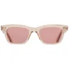 Garrett Leight Grove Sun Bordeaux Rectangular Sunglasses 2143 Bre/bor 48 In Neutral