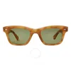 Garrett Leight Grove Sun Green Rectangular Sunglasses 2143 Emt/grn 48